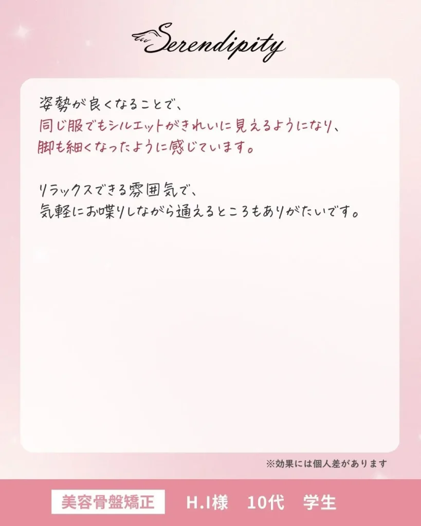 H.I様（10代・学生）のお客様の声